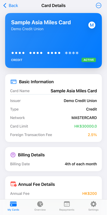 All-in-one Card Management
